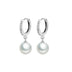 Sterling Silver Earring with Natural Genuine Pearl