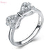 Luxury ring in 925 sterling silver with cubic zirconia