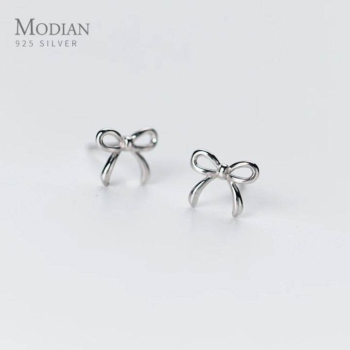 Sterling silver infinity earring