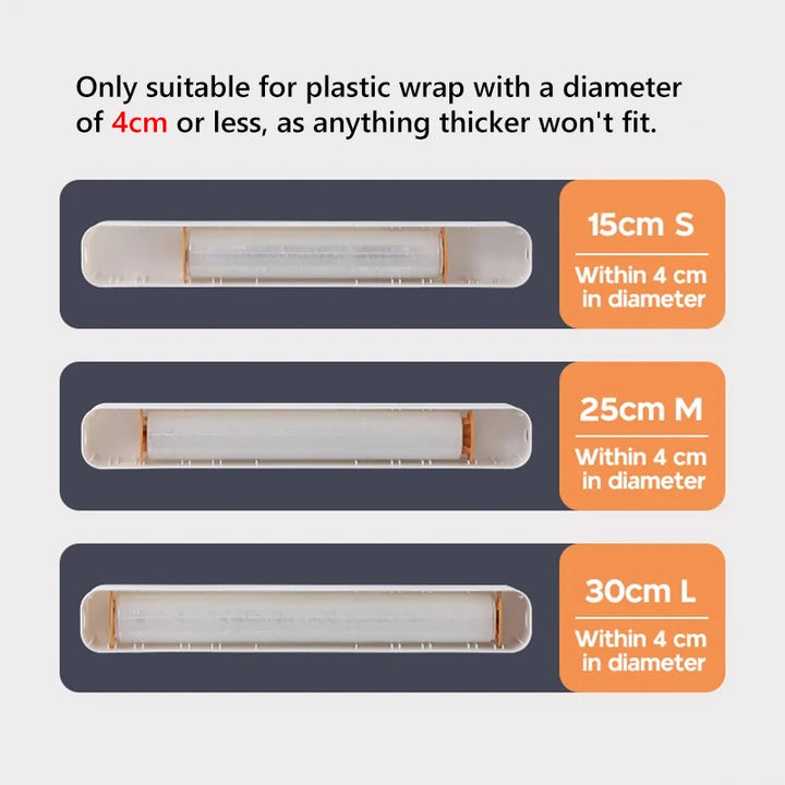 Magnetic Food Cling Film Dispenser with Cutter