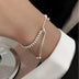 Solid 925 Sterling Silver Beaded Bracelet