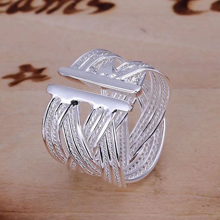 Adjustable 925 Sterling Silver Ring