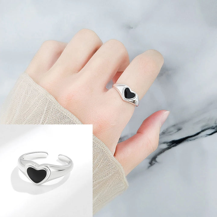 VENTFILLE 925 Sterling Silver Ring for Women Girl Jewelry Geometry Hollowed Out Design Overlapping Simple  Gift Dropshipping