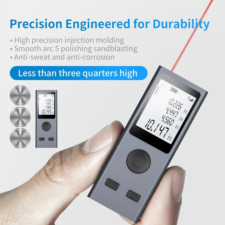 Mini Smart Infrared Laser Distance Meter USB Rechargeable