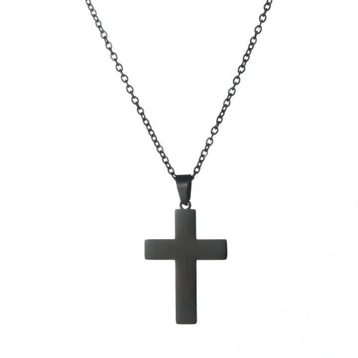 Cazador Jesus Cross Hollow Pendant Necklaces for Women Men Christian Chocker Wholesale Stainless Steel Jewelry Birthday Gifts