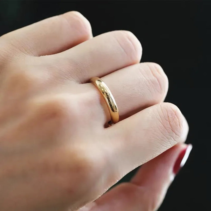 18k gold plated wedding ring