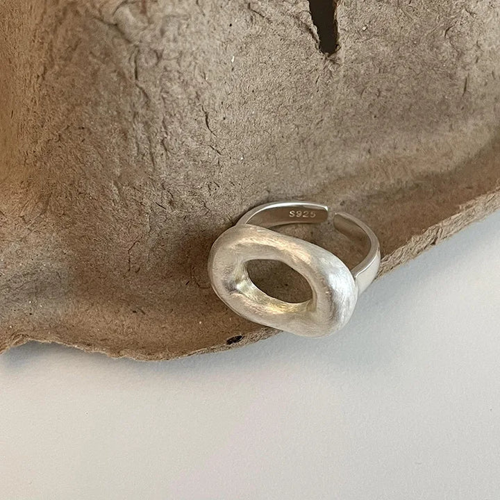 925 Sterling Silver Hollow Ring