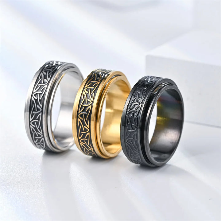 Stainless steel Viking ring