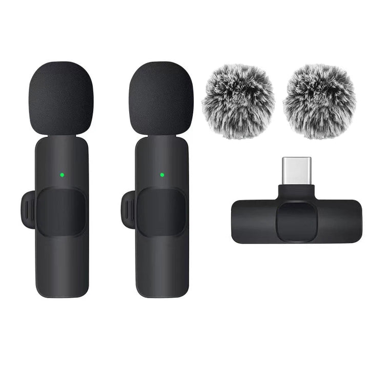 Windproof Wireless Lavalier Microphone