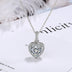 925 Sterling Silver Zircon Heart Pendants Necklaces For Women Luxury Designer Jewelry Gift Female  Items GaaBou