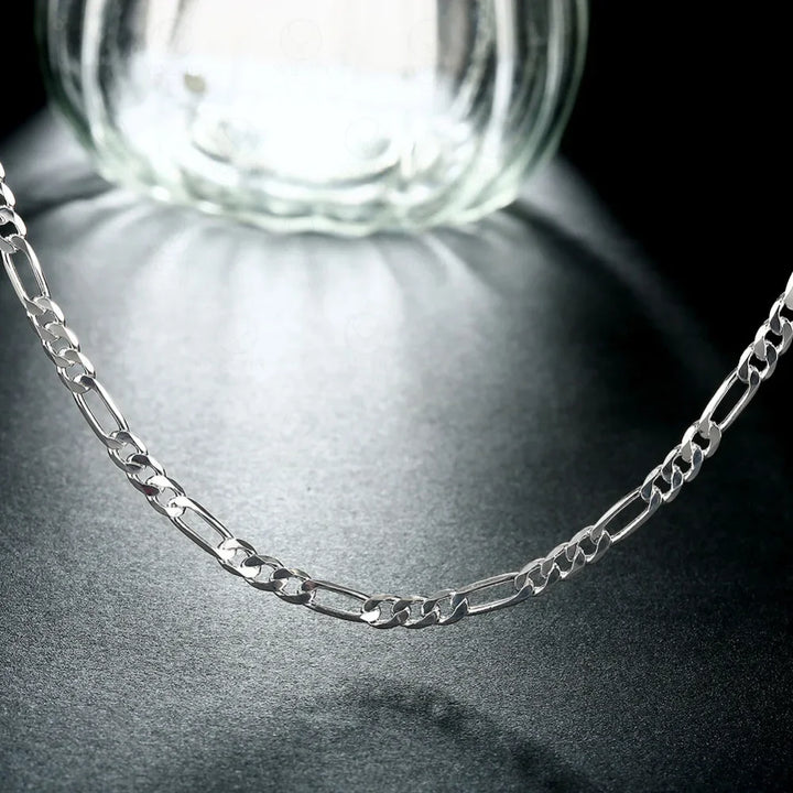 Hip Hop Silver Braided Chain