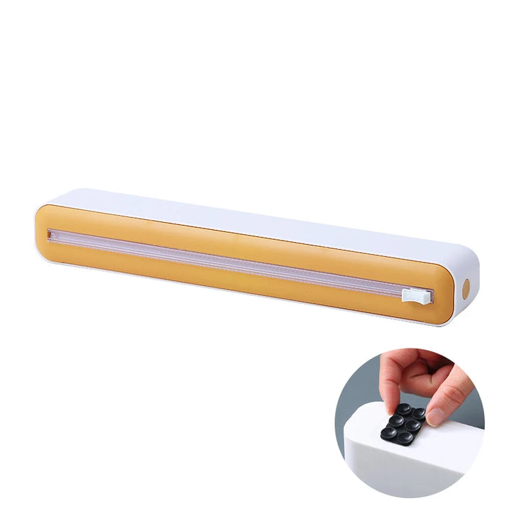 Magnetic Food Cling Film Dispenser with Cutter