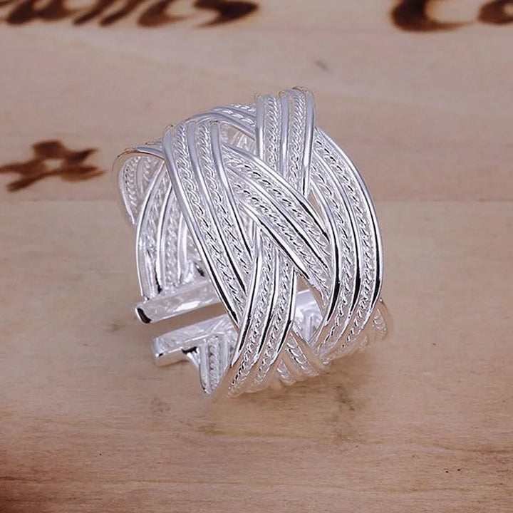 Adjustable 925 Sterling Silver Ring