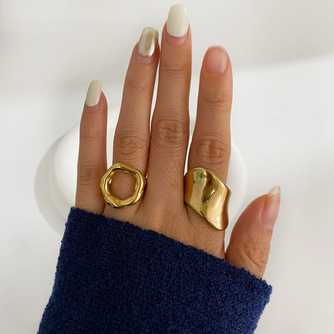 18K Gold Plated Stainless Steel Ring