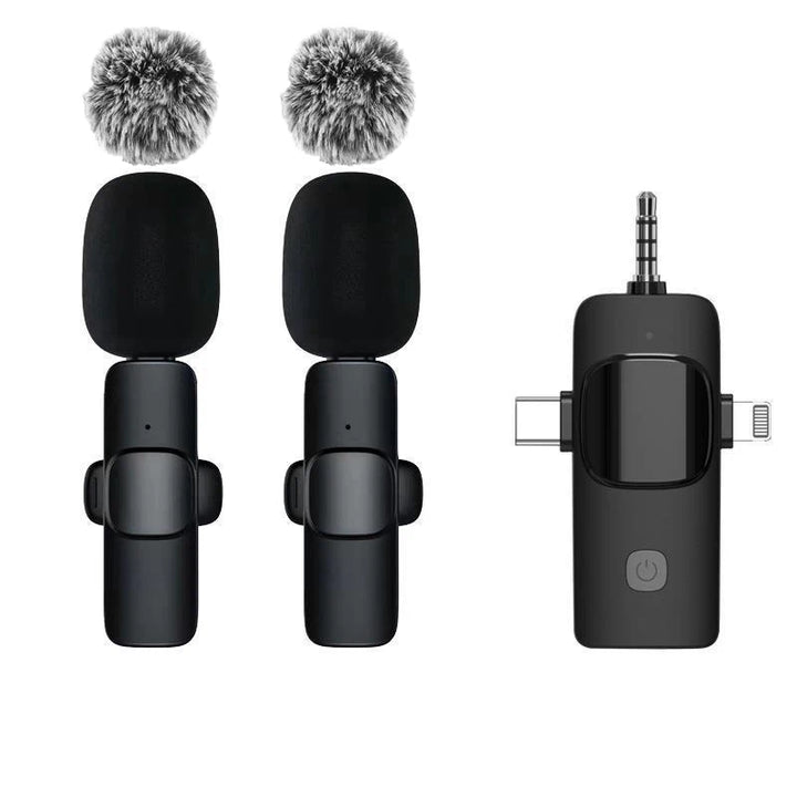 Windproof Wireless Lavalier Microphone