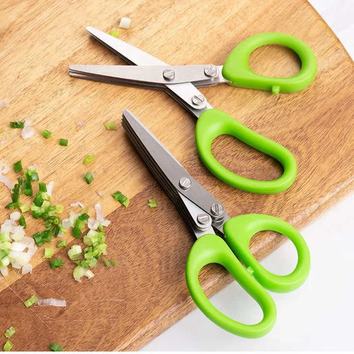 3/5 Layers Stainless Steel Multifunctional Kitchen Scissors