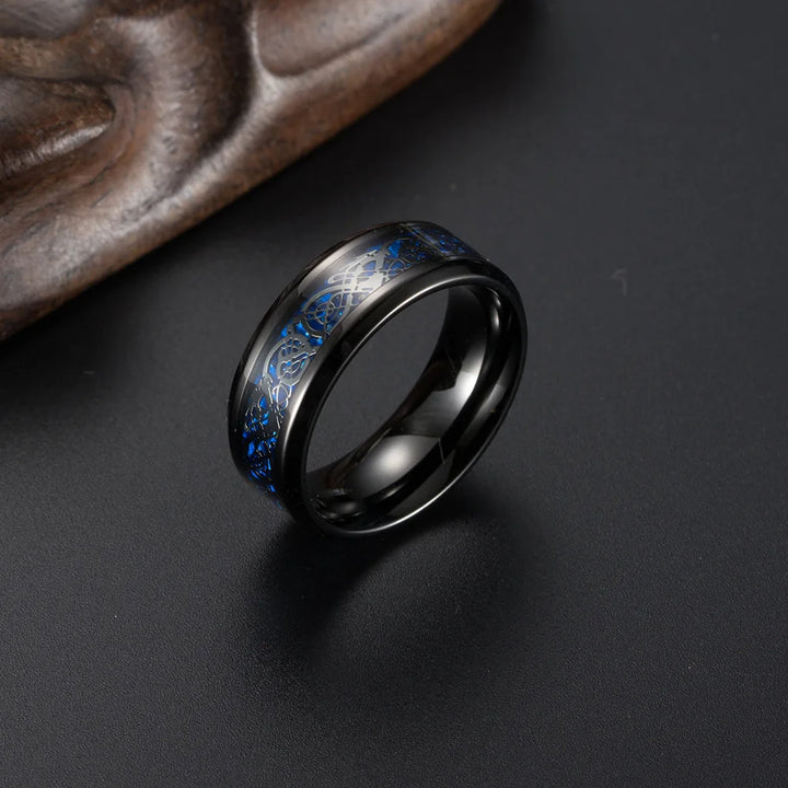 Viking Dragon Tungsten Ring