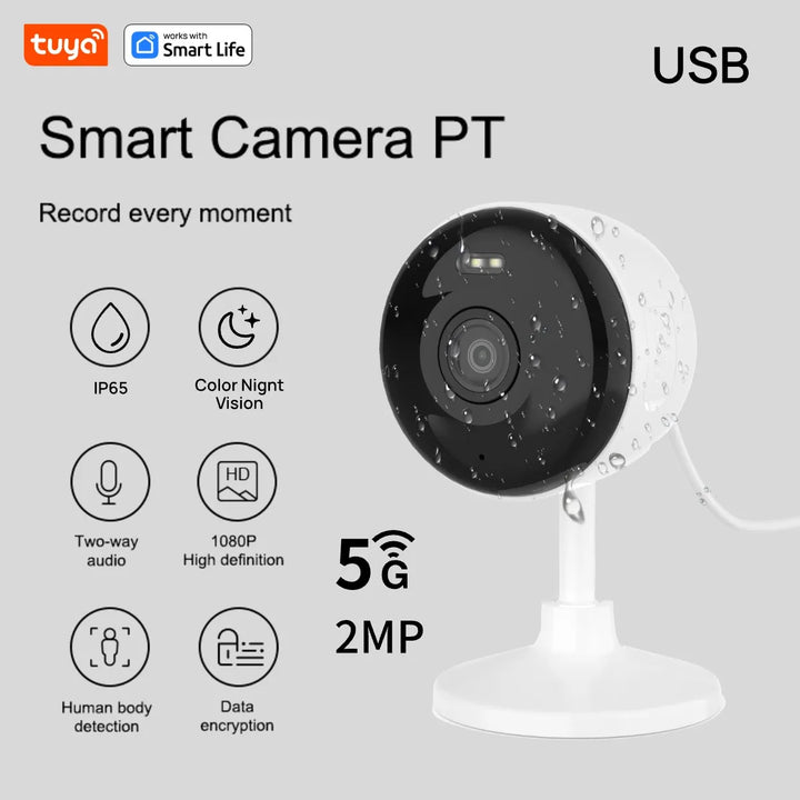 Wi-Fi Smart 1080p 2MP Security Camera, HD