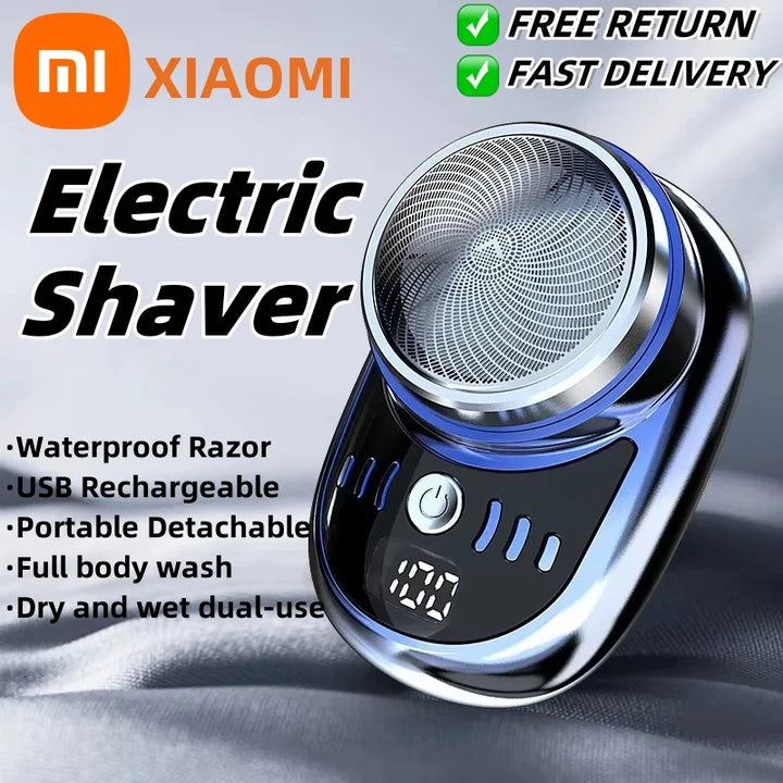 Xiaomi Men Mini Electric Shaver Travel Portable Detachable Waterproof Razor USB Rechargeable Beard Body Hair Trimmer Remover