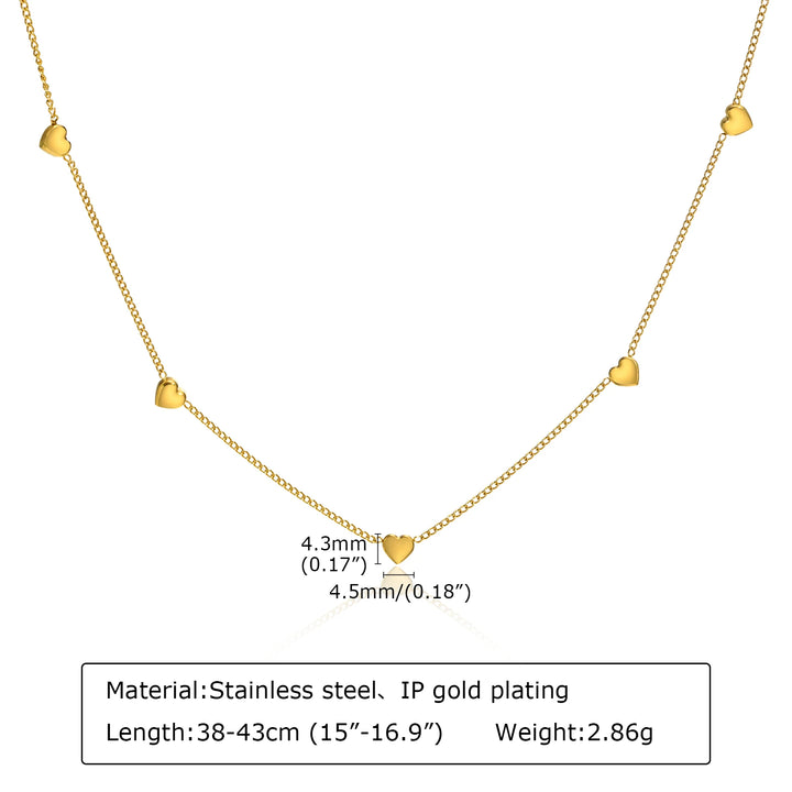 Choker necklace with gold plated pendant