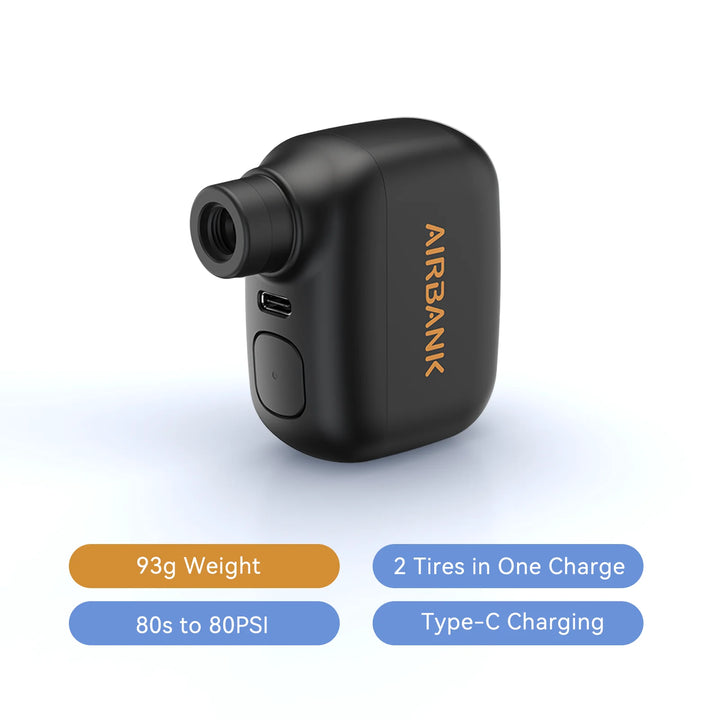 AIRBANK Mini Electric Pump Portable Wireless Tire Inflator Fast Charging