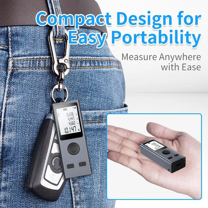 Mini Smart Infrared Laser Distance Meter USB Rechargeable