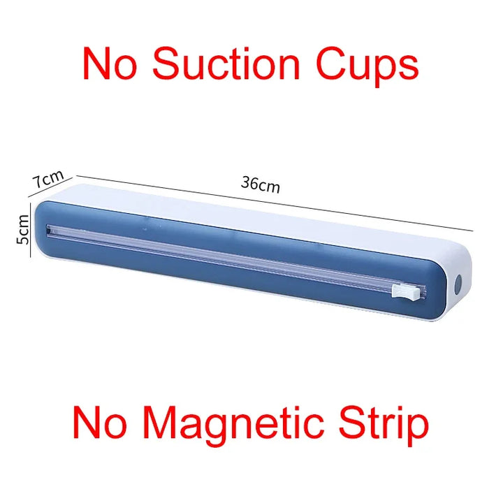 Magnetic Food Cling Film Dispenser with Cutter