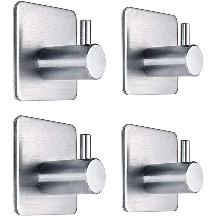 Stainless steel towel, bathrobe and kitchen hooks