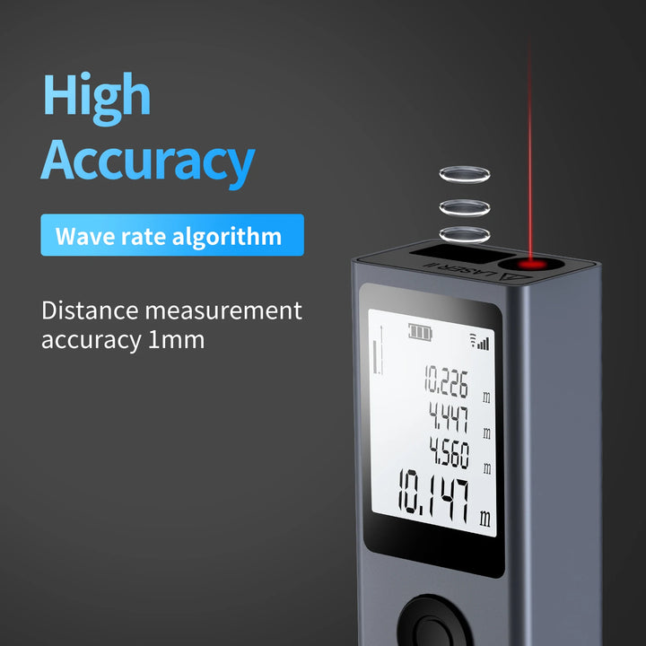 Mini Smart Infrared Laser Distance Meter USB Rechargeable