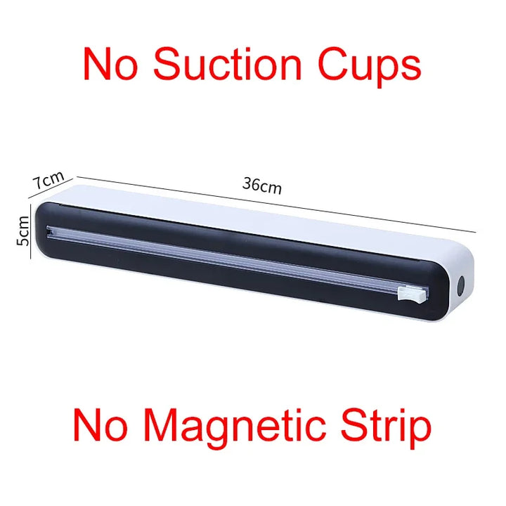 Magnetic Food Cling Film Dispenser with Cutter