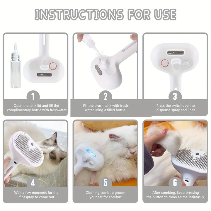 Pet Hair Remover with Moisturizing Comb