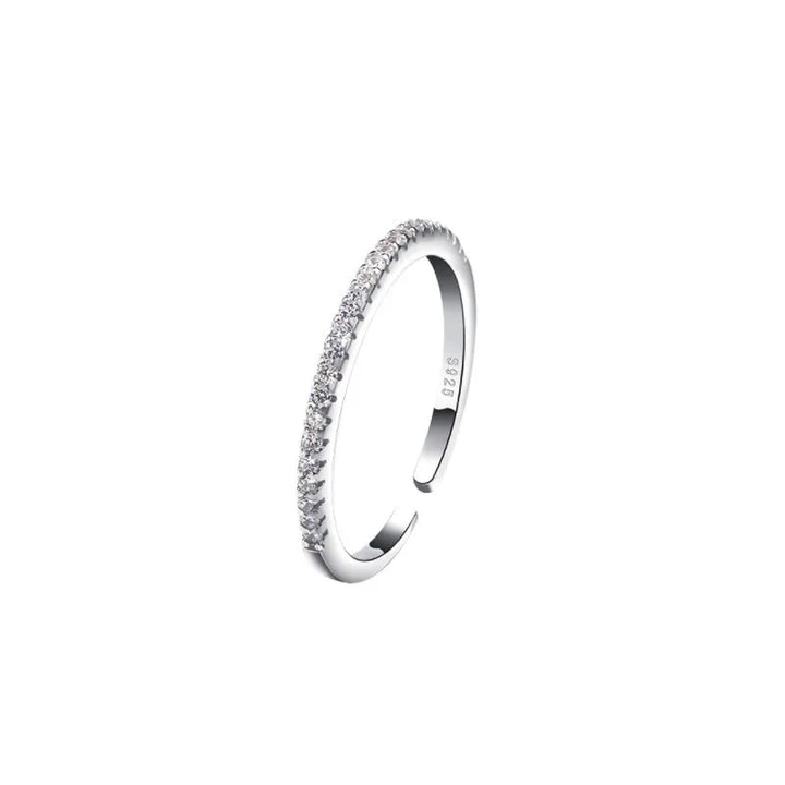 Luxury ring in 925 sterling silver with zirconia