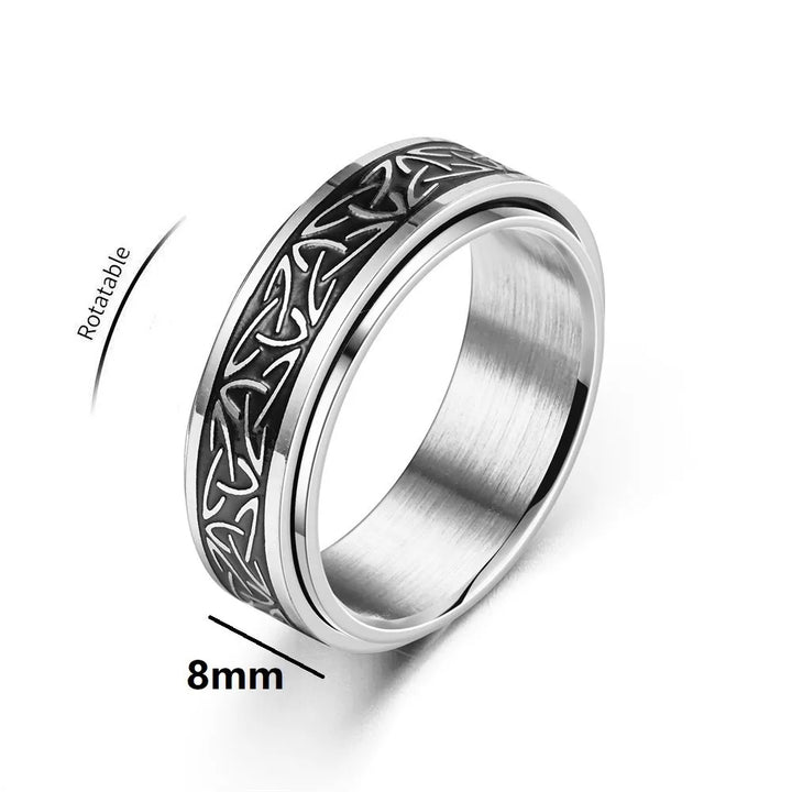 Stainless steel Viking ring