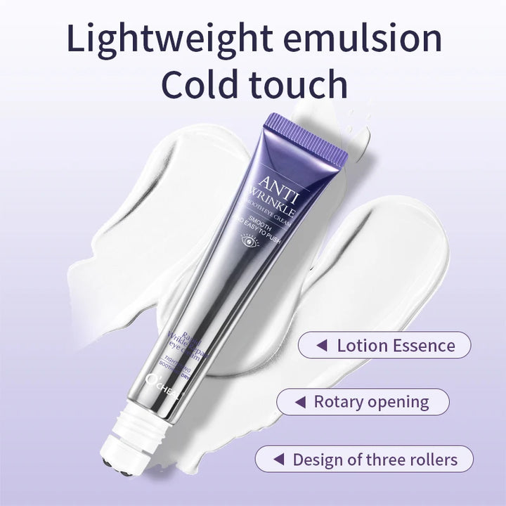 Anti-Wrinkle Anti-Dark Circle Massager and Cream with Hyaluronic Acid