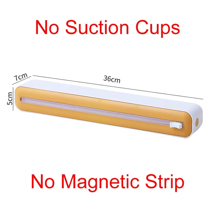 Magnetic Food Cling Film Dispenser with Cutter