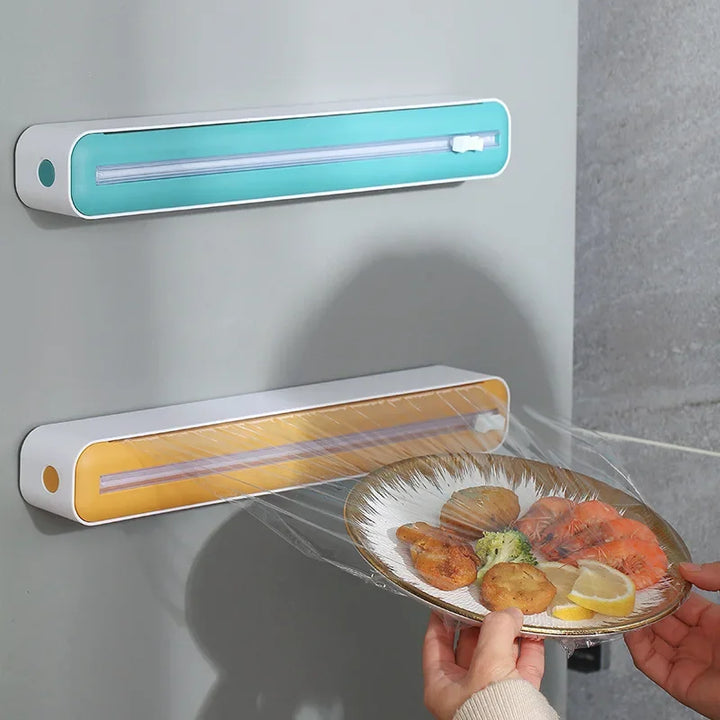 Magnetic Food Cling Film Dispenser with Cutter