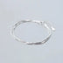 Double layer 925 sterling silver bracelet