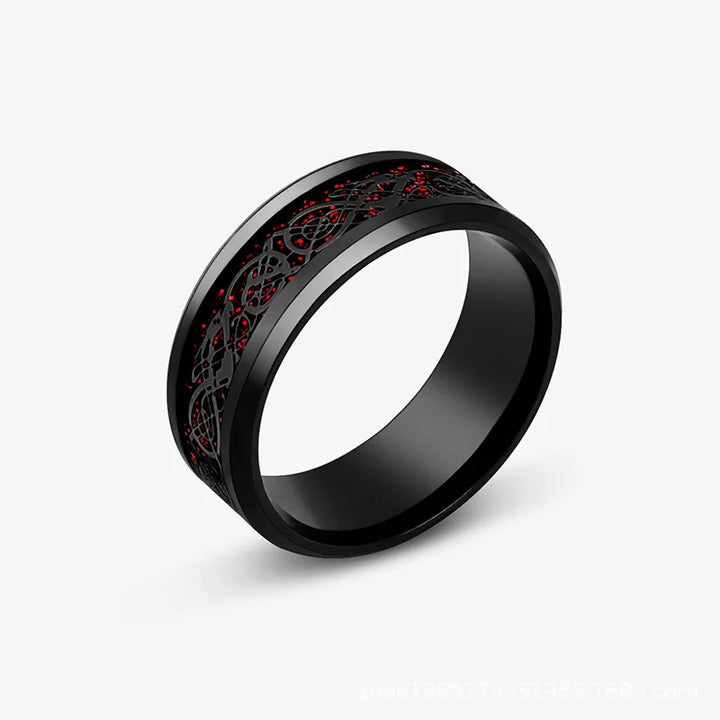 Viking Dragon Tungsten Ring