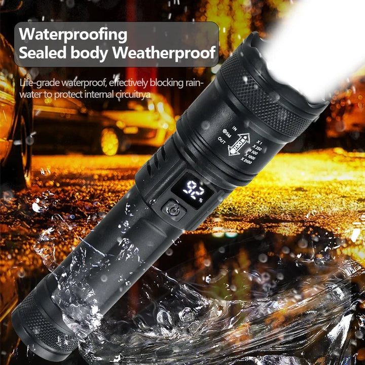 High Power LED Tactical Flashlight USB Charging