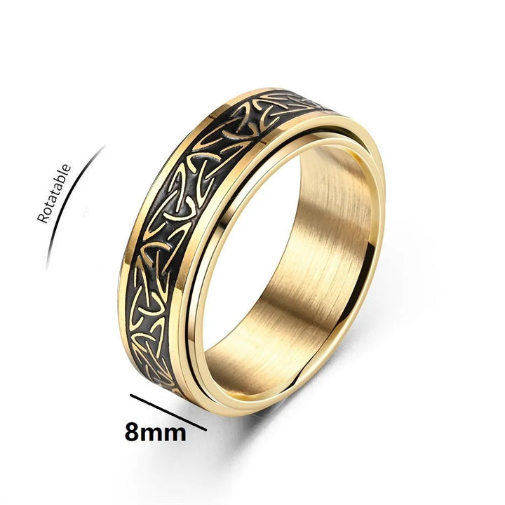 Stainless steel Viking ring