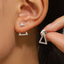 Geometric triangle stainless steel earring