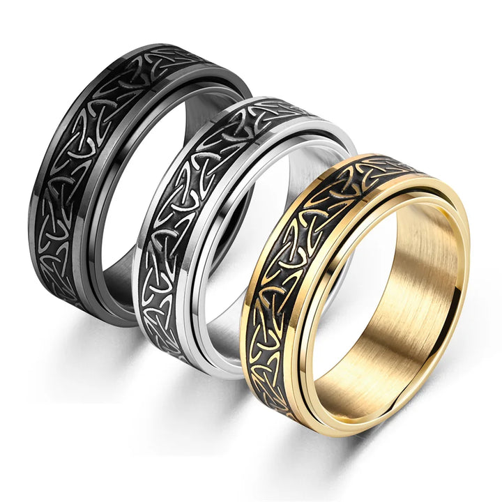 Stainless steel Viking ring