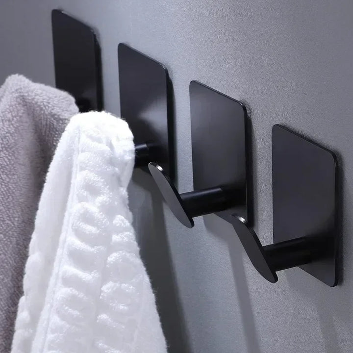 Stainless steel towel, bathrobe and kitchen hooks