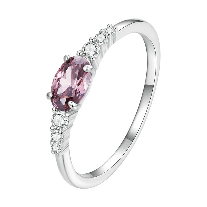 BAMOER 925 Sterling Silver Gemstone Ring