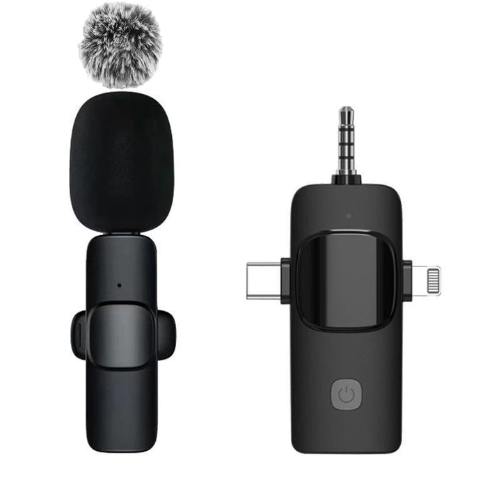 Windproof Wireless Lavalier Microphone