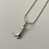 18k gold plated stainless steel necklace with Boots pendant