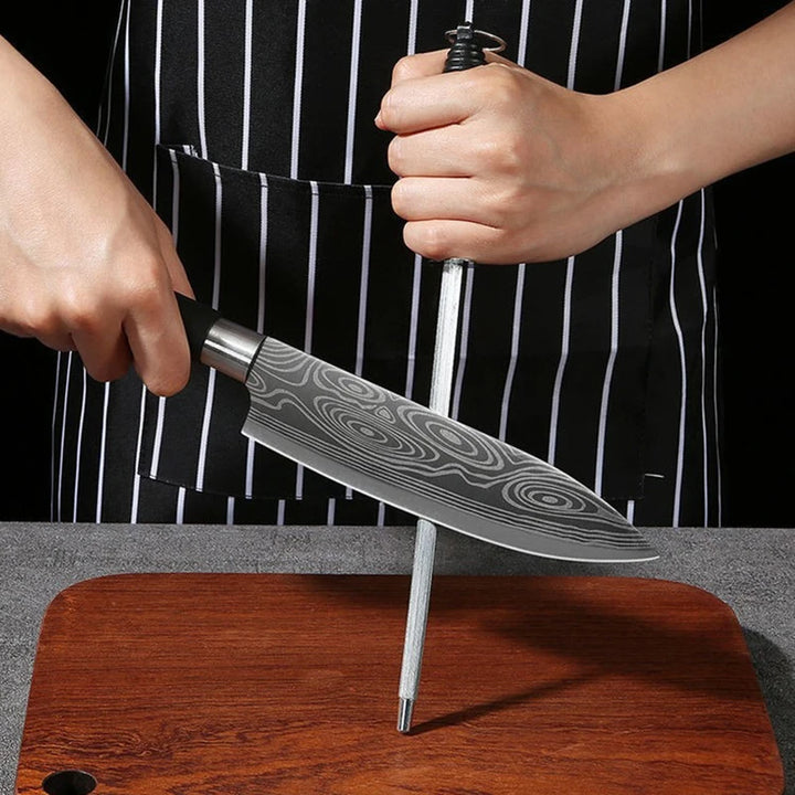 Laser stainless steel knife set