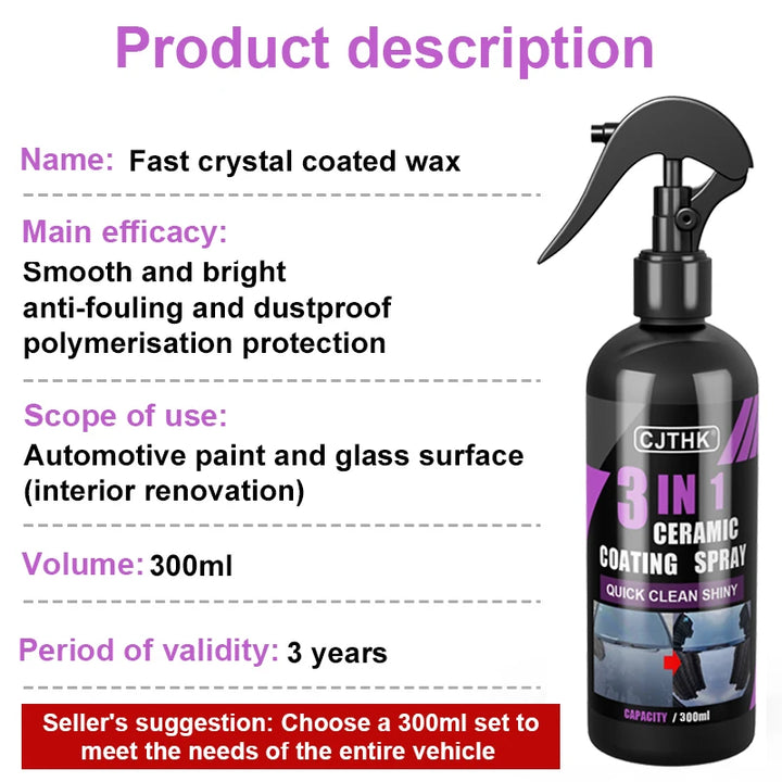 Nano crystal ceramic coating for cars