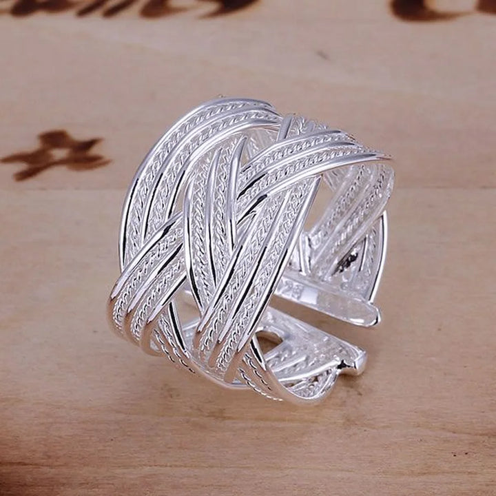 Adjustable 925 Sterling Silver Ring