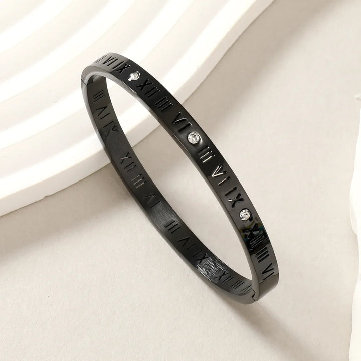 Roman Numerals Bracelet For Women Stainless Steel Jewelry Accessories Luxury Bracelet Women Fashion